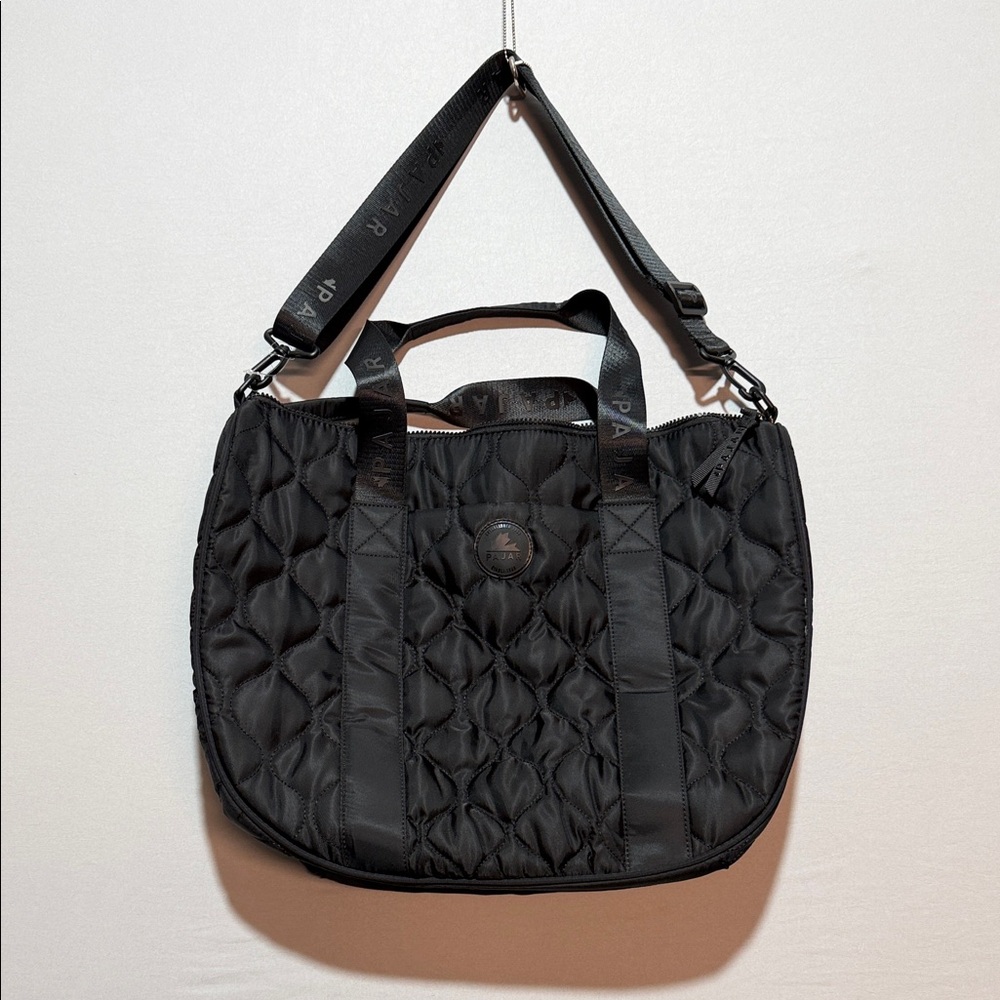 NWOT Women’s Pajar Black Quilted Tote with Adjustable Crossbody Strap